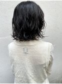 デジタルパーマ外ハネボブ前髪ヘルシースタイル大人美人