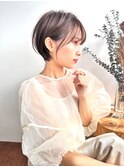 大人ショートボブクビレ20代30代40代前髪あり前髪なし【荒牧】