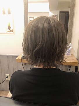 ブルーノ ヘアサロン(BRUNO. hair salon) くすみカラー外ハネボブ