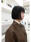 ショートカット/ボブ/マッシュショート/黒髪ボブ
