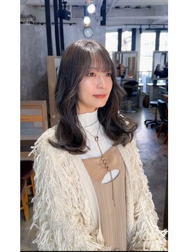 アクター(actor) くびれミディ×透明感グレージュ（ブリーチあり）【丸山　翔】