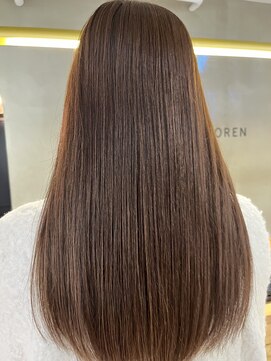 ローレンジウ(LOREN JU) 透明感髪質改善ベージュダブルカラーミルクティーグレージュ