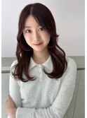 大人可愛いヘルシーレイヤー/ピンクブラウンひし形シルエット