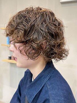 ナループロア ハチ(Nalu pu loa hachi) ボブパーマ/ショートボブ/ナチュラルパーマ/ニュアンスパーマ