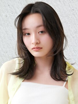 ラフィス ヘアー ホーム JR尼崎店(La fith hair Home) 【La fith】暗髪カラー×ダブルレイヤー巻き