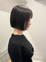 ラフ 新宿(Laff)&nbsp;新宿切りっぱなしボブミニボブぱつっとボブ暗髪ボブ/髪質改善