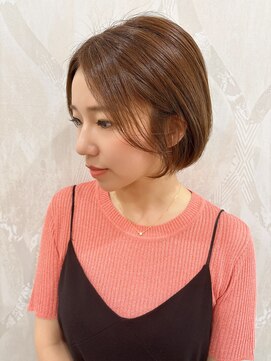 アフロートナガノ(AFLOAT NAGANO) 伸びても型崩れしにくいショートボブ