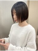 タッセルボブコンパクトボブ耳かけボブミニボブ切りっぱなしボブ
