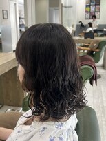ヘアーアンドビューティー ザ ビー(Hair & Beauty the B)&nbsp;ミディアムボブ×デジタルパーマ
