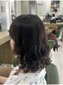 ミディアムボブ×デジタルパーマ