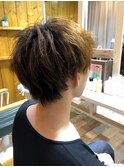 ナチュラル/長過ぎず/短過ぎず/メンズ/髪型/襟足あり/襟足残す