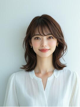 e.m.a プレミアムビューティーサロン 栄駅店(e.m.a PREMIUM BEAUTY SALON) レイヤーカット/イメチェン/外ハネボブ/美髪/ワイドバング/髪型