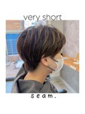 簡単スタイリング束感ショート◎どんな髪質・毛量・年齢もOK！