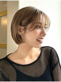 大人可愛い小顔ショートボブ/ベージュカラー/吉祥寺