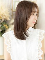 カバーヘア イヴ 戸頭店(COVER HAIR EVE)&nbsp;シースルーバング小顔艶感ストレートレイヤーc7戸頭20代30代40代