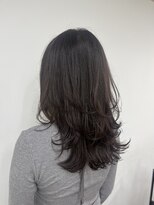 ヘアーアートシフォン 池袋西口店(Hair art chiffon) チェリーブラウン/丸顔/ミニウルフ/白髪ぼかし/髪質改善