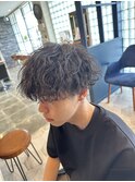 波巻きパーマ