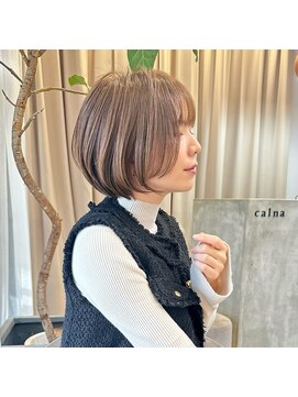 アグ ヘアー ネスト 茨木店(Agu hair nest) 大人可愛い20代30代40代丸み小顔ショートボブマッシュ