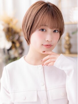 前下がりピンクブラウンコンパクトショートa北浦和20代30代40代