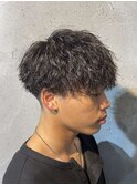 MEN’S HAIR/波巻きツイストスパイラル/リバースセンターパート