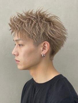 キャンバス バイ ネオリーブ 横浜西口(Canvas by neo.) 【横浜】ハイトーンアップバングスパイキーショート
