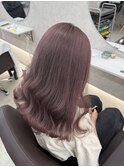ブリーチ１回～ラベンダーベージュカラー♪