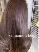 アース いわき店(HAIR&MAKE EARTH)&nbsp;シナモンベージュの艶髪ロング