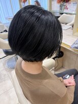 アッシュ 仙川店(Ash)&nbsp;王道くびれショートボブ40代50代60代グレイカラー白髪染めヘナ