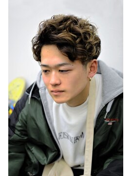 ジーンジャパン(GENE japan) アップバング+パーマスタイル