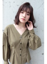 ライズヘアーブランド 宝塚中山店(RISE HAIR BRAND) RISE HAIR BRAND簡単スタイリングのミディアムロブ