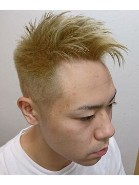 ヘアーカットデザインサロン スマッシュ 田町店(Hair cut design salon Smash) バーバースタイル フェード 七三パート ビジネス ベリーショート
