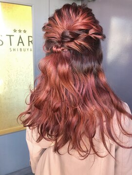 スターズ 渋谷(STARS) お洒落ハーフアップ