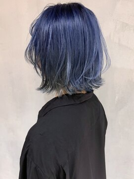 アイティー バイ アルバム 中野店(IT by ALBUM) ブルースカイ_セミウェットウェーブオリーブカラー_ba305462