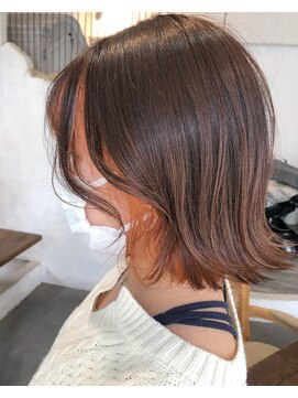 モワ 仙台(Mois) 【mois】オレンジインナーカラー（仙台/青葉区）