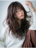 □チャコールグレーくせ毛風ロングウルフ115★上尾20代30代40代!