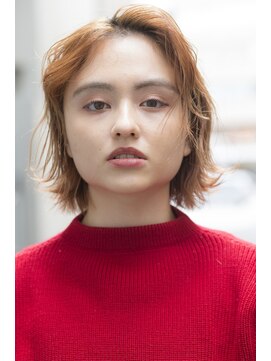 ミエル ヘア 新宿(miel hair) 〈mielhair新宿〉ダブルカラー　ニュアンスボブ