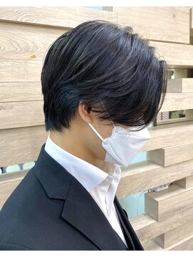 テテ(TETE) 黒髪/センターパート/前下がり