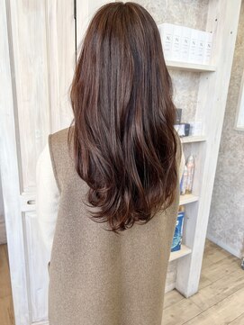 キャアリー(Caary) 福山市美容室Caary 艶感カラーナチュラルピンクブラウン