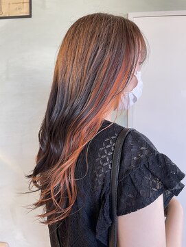 ソーイ ヘアアンドライフスタイル ショップ(SO-E HAIR&LIFESTYLE SHOP) オレンジイヤリングカラー☆KINA