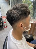 ショートフェード_アップバングスタイル