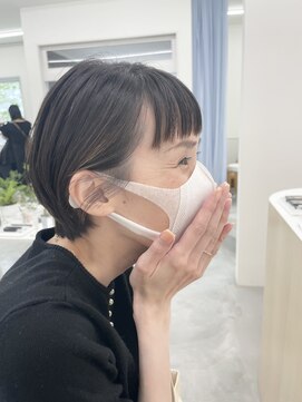 オンド(onde) ショートバングのコンパクトショート