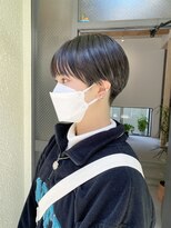レンク(LENC) 黒髪刈り上げベリーショート/ラウンドマッシュ