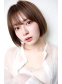 グレージュ/ミニボブ/小顔/髪質改善/20代30代40代/船橋