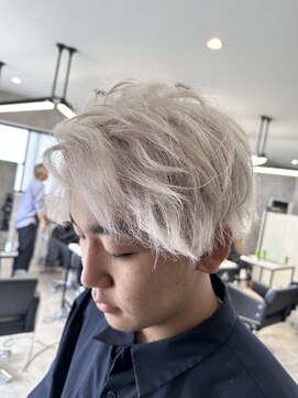 スキル 石岡(SKILL) メンズホワイト☆ハイトーンカラー