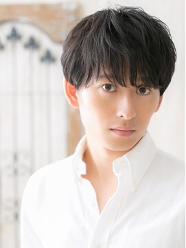 グルーミングサロン バーバー キャッスル 北浦和西口(Grooming salon Barber Castle) 前髪パーマでナチュラルなモテ髪ウェットマッシュV北浦和