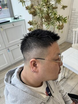 タブー 岐阜店(TABOO) バーバー風スキンフェードベリーショート