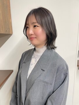 ベルクープス 天王寺店(Belle Coupes) 【BelleCoupes】大人ボブヘア 暗髪グレージュ