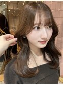 韓国風前髪×レイヤーカット【髪質改善/新宿/レイヤーカット】