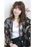 大人可愛いゆるパーマ