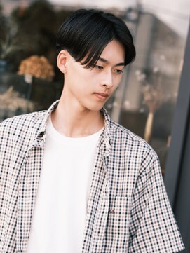 デフ(def) メンズ 韓国風センターパートスタイル